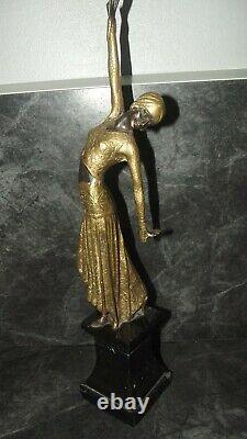 Bronze Sculpture D. H. Chiparus Art Deco Egyptian Dancer Statue Figure Art