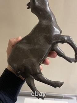 Bronze Sculpture Goat Sheep Art Deco Design 1950 Lalanne Sheep Ewe