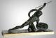 Bronze Sculpture Signed By Salvator: Melanie The Gladiator, Art Deco Era