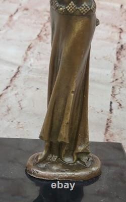 Bronze Sculpture Statue Art Deco 9 Large Dancer Signed Figurine Gift BB