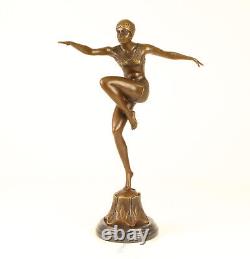 Bronze Sculpture Statue Art Deco New Dancer With Brio DSBJ-25 Modern