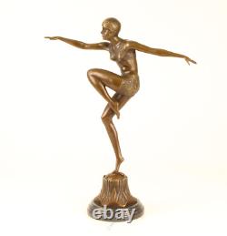 Bronze Sculpture Statue Art Deco New Dancer With Brio DSBJ-25 Modern