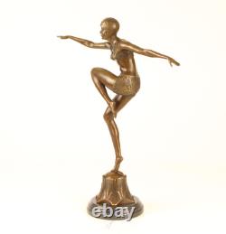 Bronze Sculpture Statue Art Deco New Dancer With Brio DSBJ-25 Modern