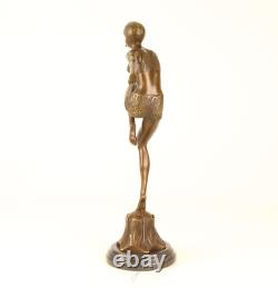 Bronze Sculpture Statue Art Deco New Dancer With Brio DSBJ-25 Modern