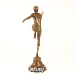 Bronze Sculpture Statue Art Deco New Dancer With Brio DSBJ-25 Modern
