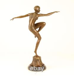 Bronze Sculpture Statue Art Deco New Dancer With Brio DSBJ-25 Modern