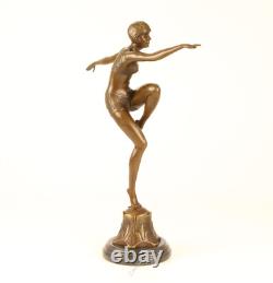Bronze Sculpture Statue Art Deco New Dancer With Brio DSBJ-25 Modern