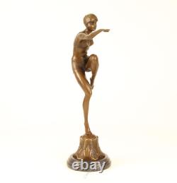 Bronze Sculpture Statue Art Deco New Dancer With Brio DSBJ-25 Modern