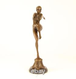 Bronze Sculpture Statue Art Deco New Dancer With Brio DSBJ-25 Modern