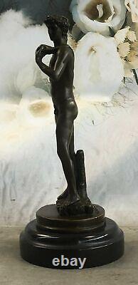 Bronze Sculpture Statue Marble Sensual Erotic Male Nude Jason David Art Deco