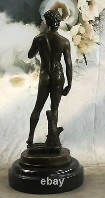 Bronze Sculpture Statue Marble Sensual Erotic Male Nude Jason David Art Deco