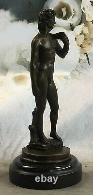 Bronze Sculpture Statue Marble Sensual Erotic Male Nude Jason David Art Deco