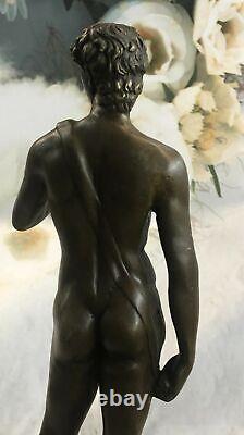 Bronze Sculpture Statue Marble Sensual Erotic Male Nude Jason David Art Deco