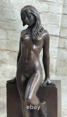 Bronze Sculpture Statue Sexy Woman Art Deco Erotic