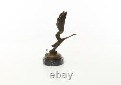 Bronze Sculpture Stork Car Mascot Art Deco After René Lalique
