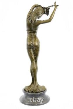 Bronze Sculpture Style Art Nouveau Deco Woman Statue 33 Large Marble Figurine