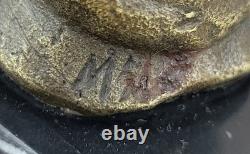 Bronze Sculpture by Milo Cat Feline Animal Art Deco Statue Figurine Bronze Sculpture by Milo Cat Feline Animal Art Deco Statue Figurine