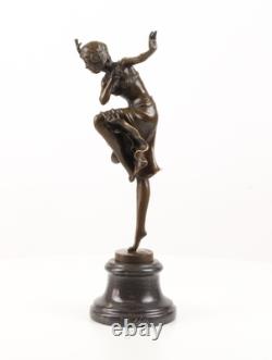 Bronze Sculpture of a Hindu Dancer Art Deco after Demetre Chiparus