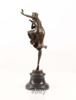 Bronze Sculpture of a Hindu Dancer Art Deco after Demetre Chiparus