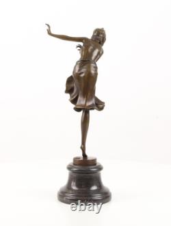 Bronze Sculpture of a Hindu Dancer Art Deco after Demetre Chiparus