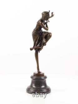 Bronze Sculpture of a Hindu Dancer Art Deco after Demetre Chiparus