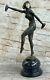 Bronze Sign Art Style New Deco Chiparus Statue Figure Very Large
