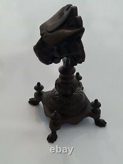 Bronze Statue Ancient Lion's Head King Art Deco Animals Animal