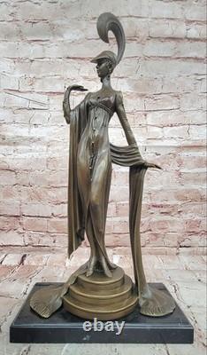 Bronze Statue Directoire Erté Art Deco Hot Cast Collectible Artwork