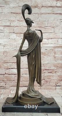 Bronze Statue Directoire Erté Art Deco Hot Cast Collectible Artwork