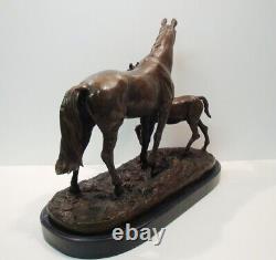 Bronze Statue Horse Foal Animalier Art Deco Style Art Nouveau Bronze