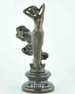 Bronze Statue Nude Sexy Dancer Art Deco Style Art Nouveau Bronze