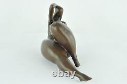 Bronze Statue: Nude Sexy Dancer Pin-up Style Art Deco Style Art Nouveau Bronze