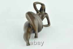 Bronze Statue: Nude Sexy Dancer Pin-up Style Art Deco Style Art Nouveau Bronze