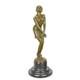 Bronze Statue Sculpture Art Deco New Woman Pensive Dsfa-65 Modern