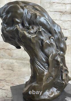 Bronze Statue Sculpture in Art Deco and Art Nouveau Style of a Cougar Faun