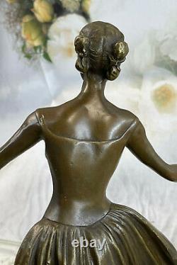 Bronze Statue Style Art Deco Dancer At The Hoop Reproduction Colbert 39 CM
