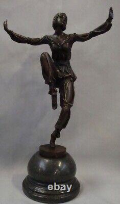 Bronze Statue in Scheherazade Style Art Deco Style Art Nouveau Bronze Sign