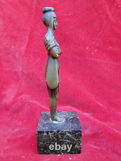 Bronze Statuette Female Subject Art Nouveau Art Deco Xx°
