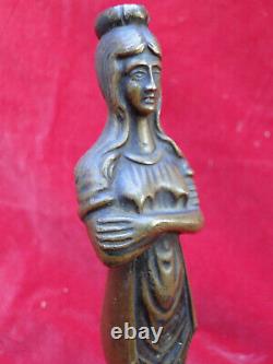 Bronze Statuette Female Subject Art Nouveau Art Deco Xx°