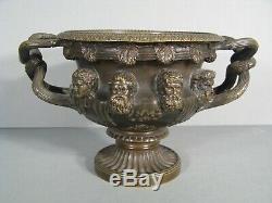 Bronze Style Antique Vase Decor Vase Warwick Bacchus Vineyard Villa Hadrian
