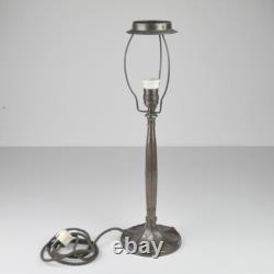 Bronze Table Lamp, Art Deco Lampshade, Antique Nouveau Lamp