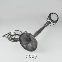 Bronze Table Lamp, Art Deco Lampshade, Antique Nouveau Lamp