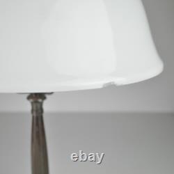 Bronze Table Lamp, Art Deco Lampshade, Antique Nouveau Lamp