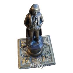 Bronze Victor Hugo Sculpture Art Deco Brass Vintage Statue French Art