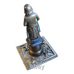 Bronze Victor Hugo Sculpture Art Deco Brass Vintage Statue French Art