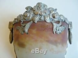 Bronze Wall Lamp Silver Argente Muller Freres Luneville 1925/30