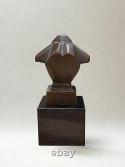 Bronze after Casimir BRAU Art Deco Animal Sculpture Monkey 13 cm