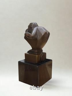 Bronze after Casimir BRAU Art Deco animal sculpture Monkey 13 cm