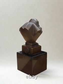 Bronze after Casimir BRAU Art Deco animal sculpture Monkey 13 cm