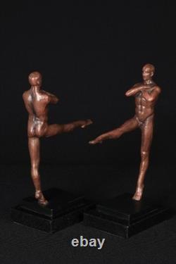 Bronze bookends / 20th century / Art Deco